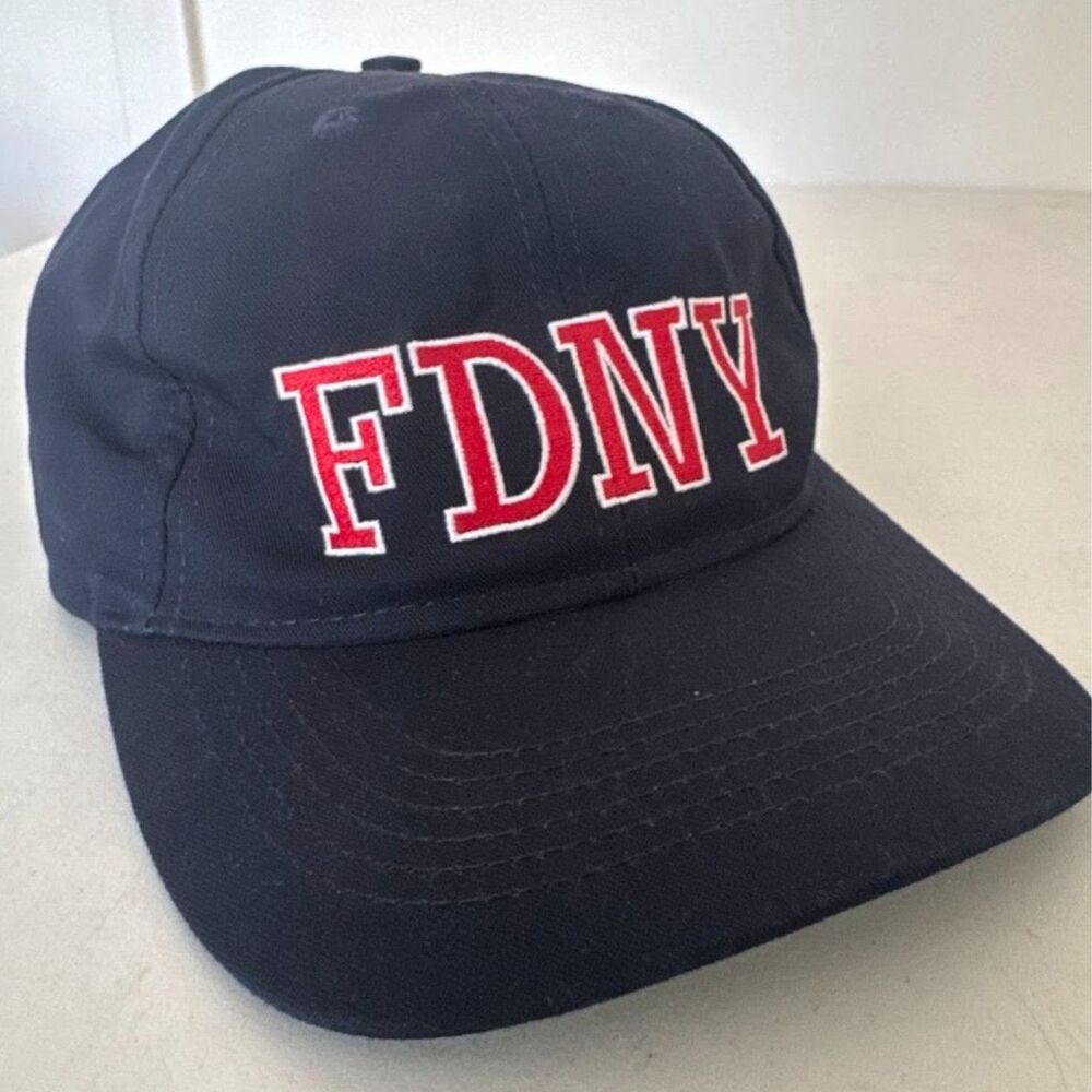 Vintage FDNY Embroidered Hat 'Keep Back 200 Feet' USA Made 2002